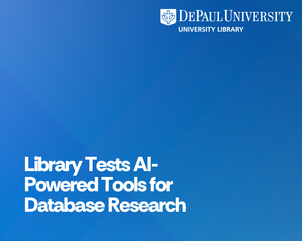 Library Tests Ai-Powered Tools for Database Research